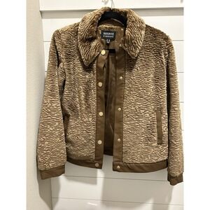 5th‎ Ave Collection by Dennis Basso Women's Faux Persian Short Jacket Coat Sz XS